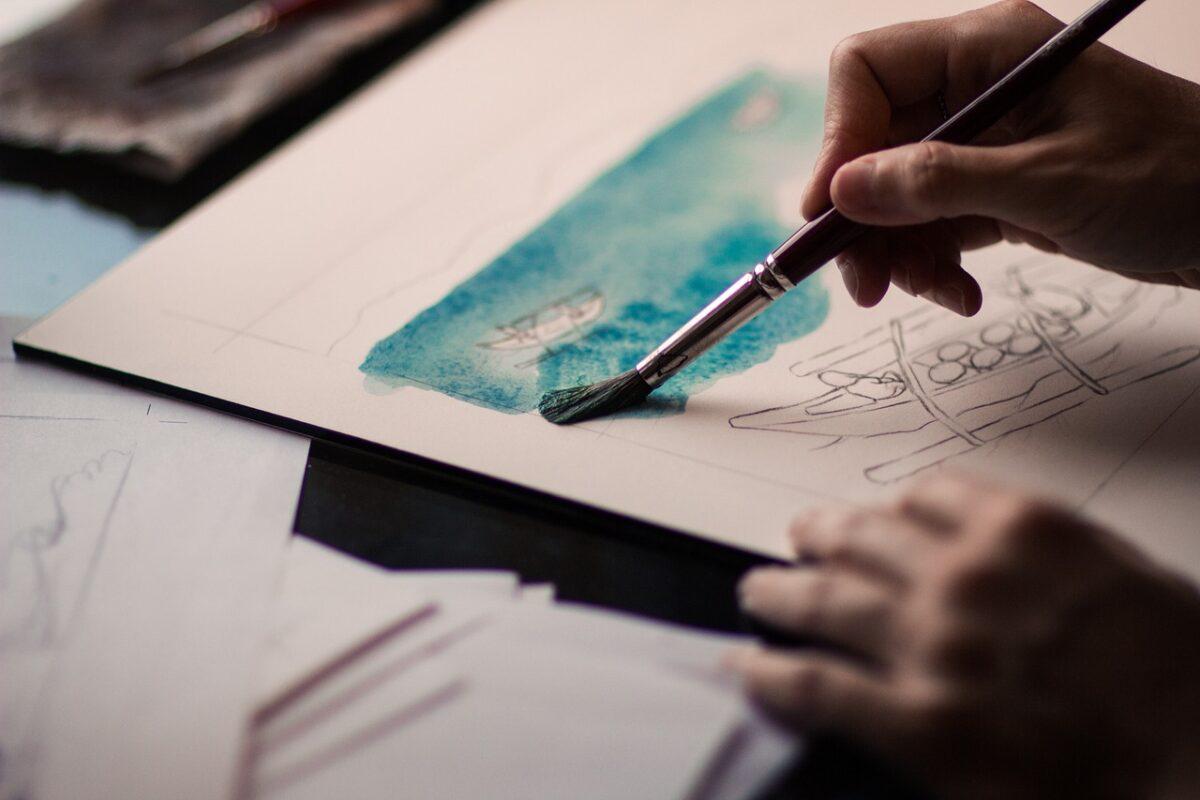 An example of a creative activity such as drawing
