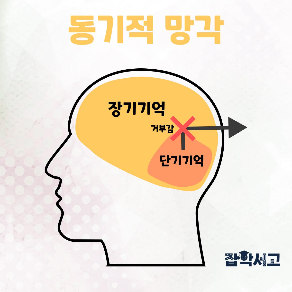 Conceptual illustration of motivated forgetting