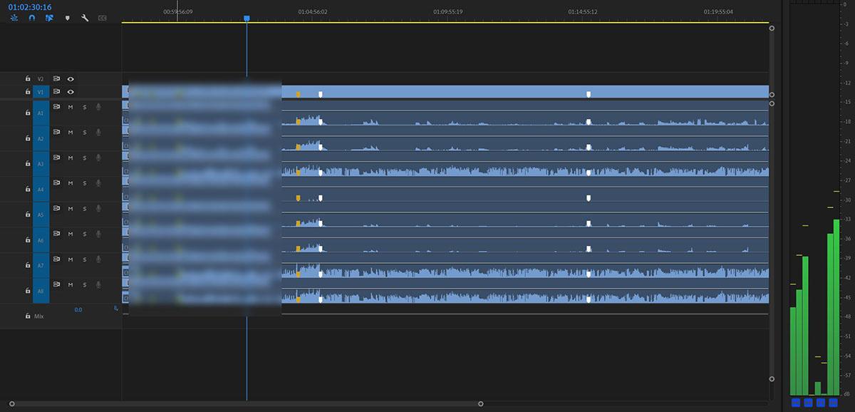 Audio Waveforms on the Timeline