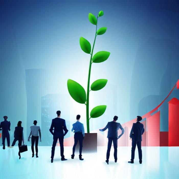 The growth stage, when awareness builds and sales increase rapidly