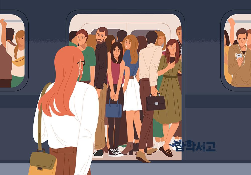 In overcrowded conditions, the concept of territory is sometimes disregarded.