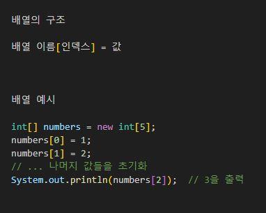 Array Structure and Examples