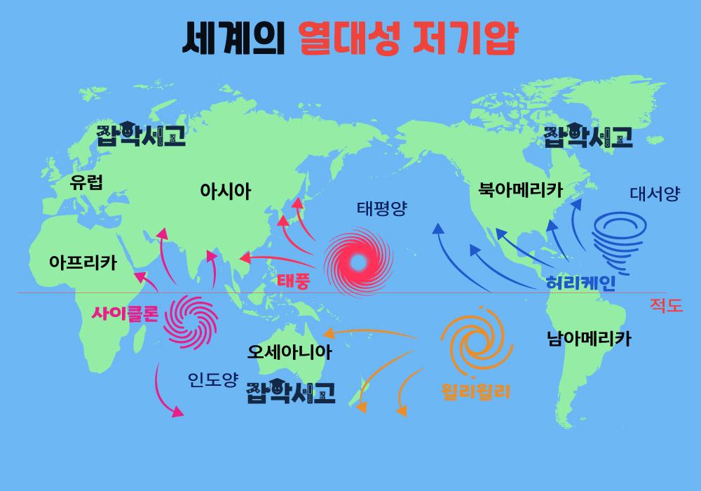 Names of tropical cyclones around the world
