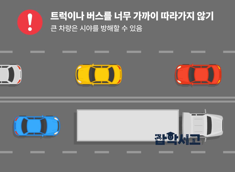 Giữ khoảng cách an toàn để bảo đảm tầm nhìn