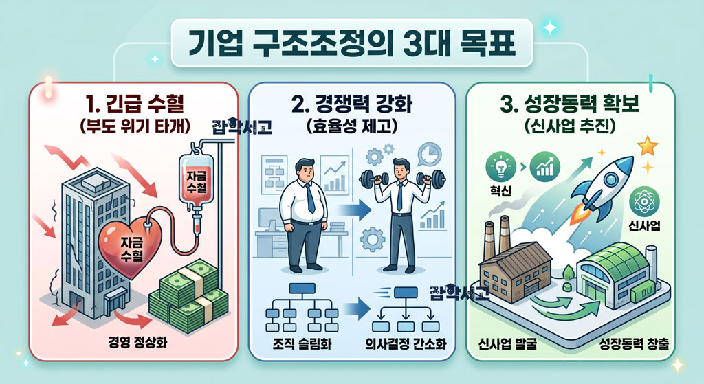 구조조정의 3대 목표