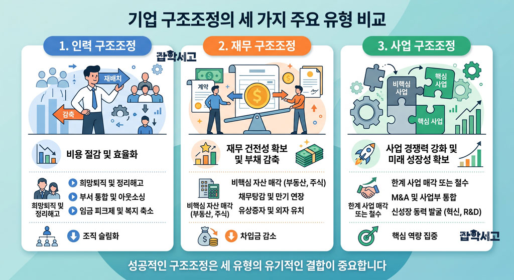 구조조정의 유형들은?