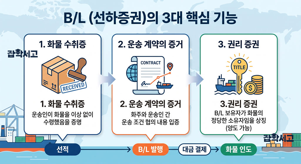 B/L(선하증권) 개념도