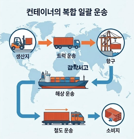 컨테이너의 복합 일괄 운송
