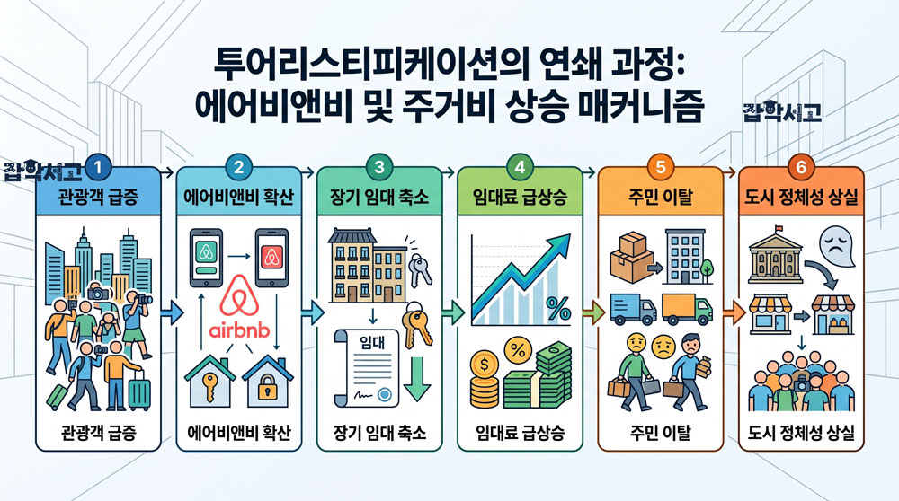 투어리스티피케이션의 연쇄 과정