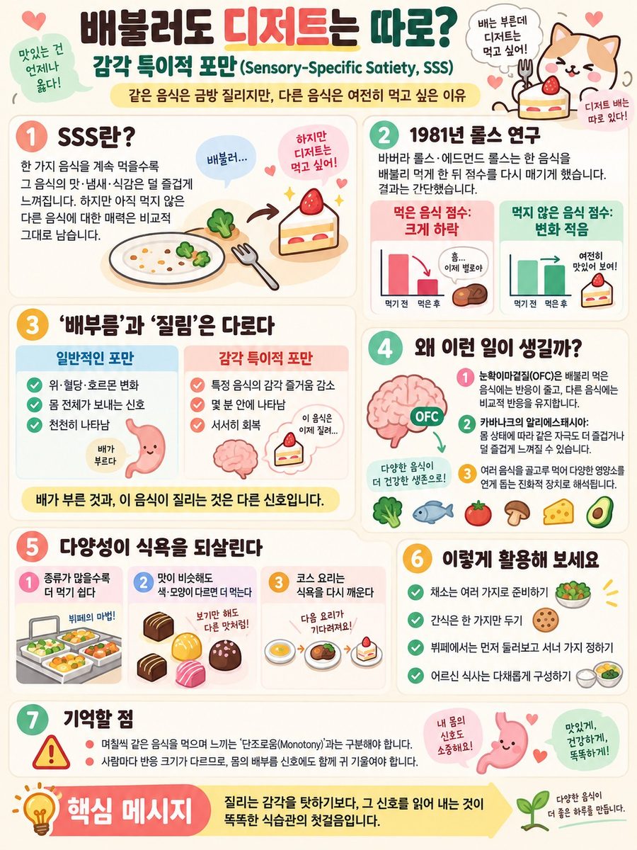 감각 특이적 포만 개념