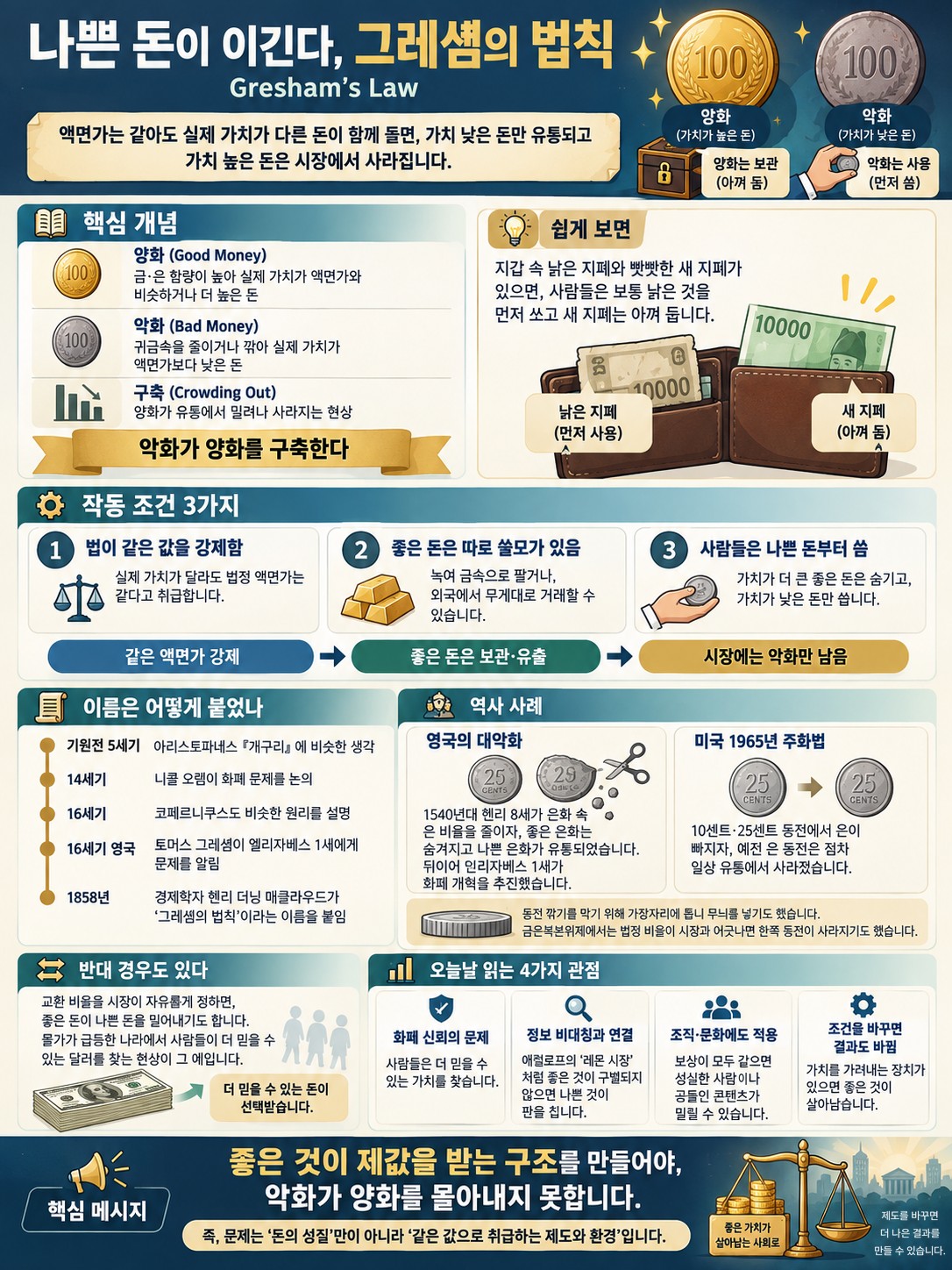 그레셤의 법칙 개념