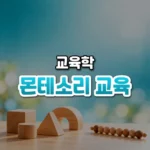 아이 스스로 자라게 돕는다, 몬테소리 교육(Montessori Education)
