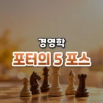이익을 깎는 다섯 방향의 압력, 포터의 5 포스(Porter’s Five Forces)